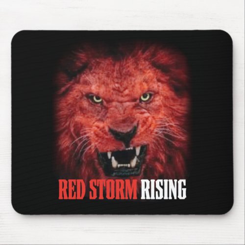 Red Storm Red Wave Midterm MAGA Trump Lion Mouse Pad