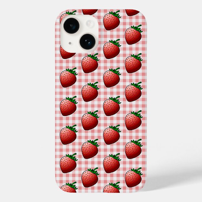 Red Strawberries Case-Mate iPhone Case (Back)