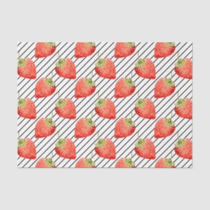 Red Strawberries (Design 49 Red Series) Tissue Paper