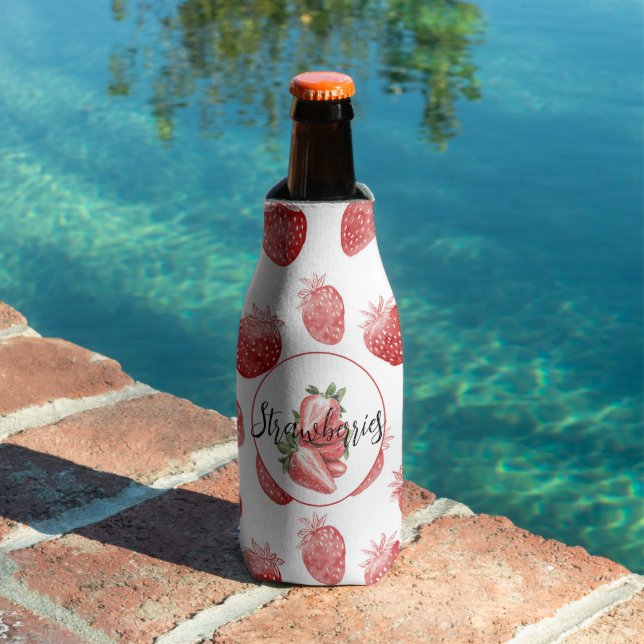 Red Strawberries Fruit   Bottle Cooler (In Situ Pool)