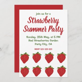 Red Strawberries Fruit Strawberry Summer Party
