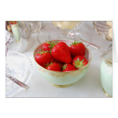 Red Strawberries in Vintage Bowl. (Front Horizontal)