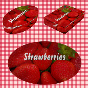Red Strawberries Photographic Kitchen Paperweight