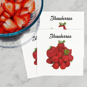 Red Strawberries Photographic Napkins
