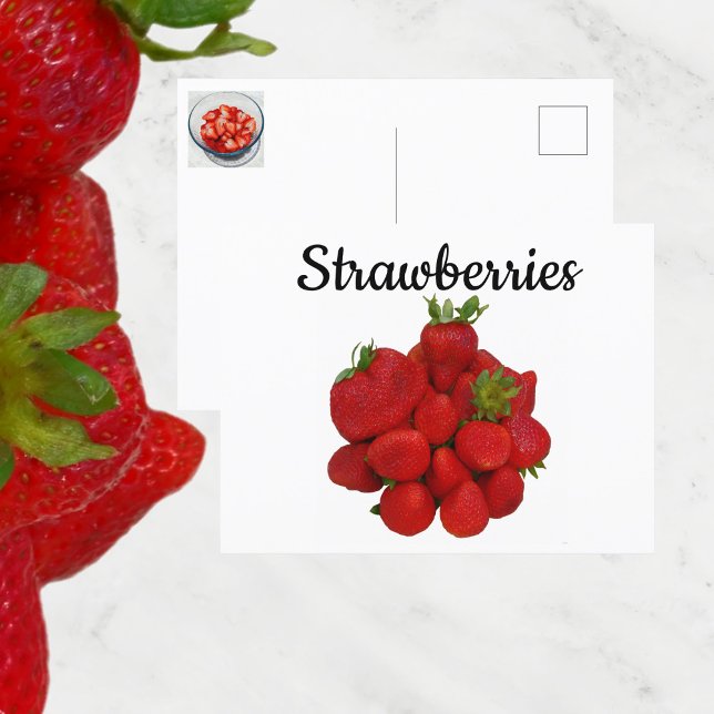 Red Strawberries Photographic Postcard (Creator Uploaded)