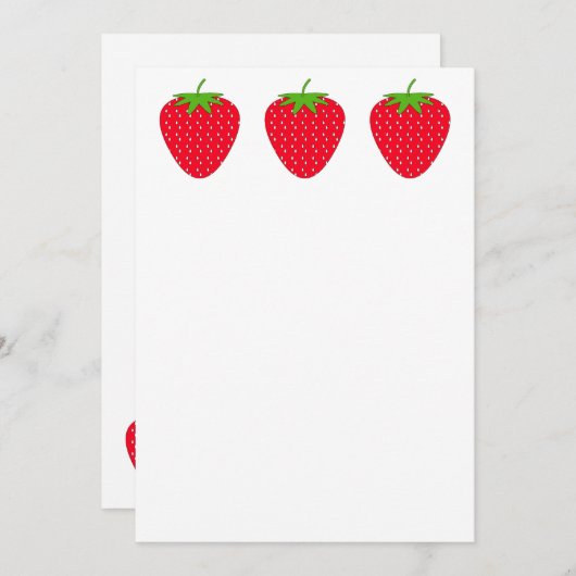 Red Strawberry. (Front/Back)