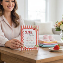 Red Strawberry "Berry in Love" Baby Shower
