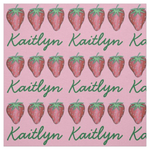 Red Strawberry Berry Summer Berries Fruit Print Fabric