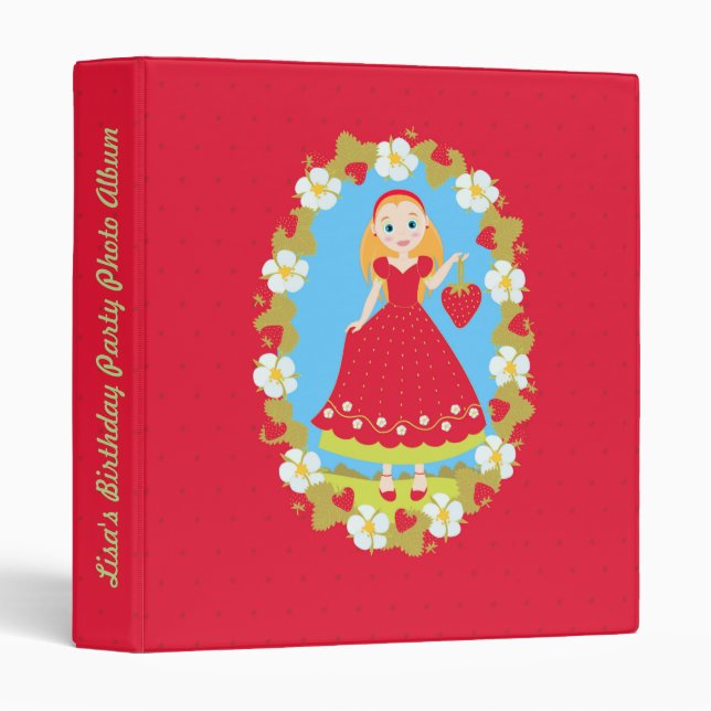 Red Strawberry Binder (Front/Spine)