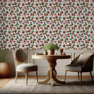 Red Strawberry Blue Berry Very Sweet Summer Fruit Wallpaper