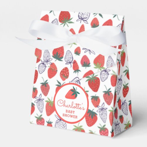 Red Strawberry Favor Box