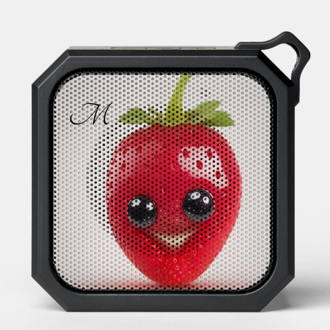 red strawberry fruit  bluetooth speaker (Front)