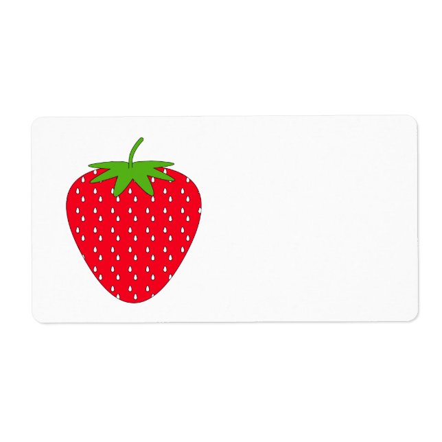 Red Strawberry. Label (Front)