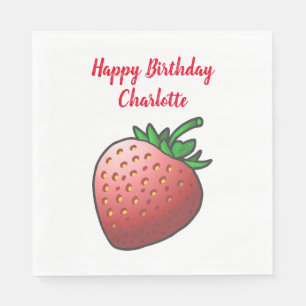 Red Strawberry Napkins