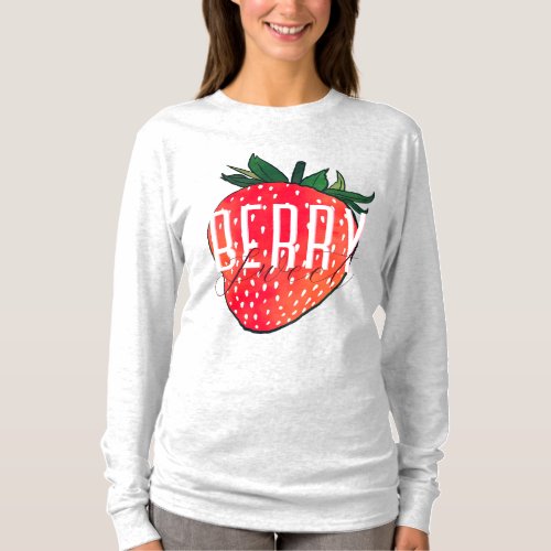 Red Strawberry Pink Berry Sweet T_Shirt