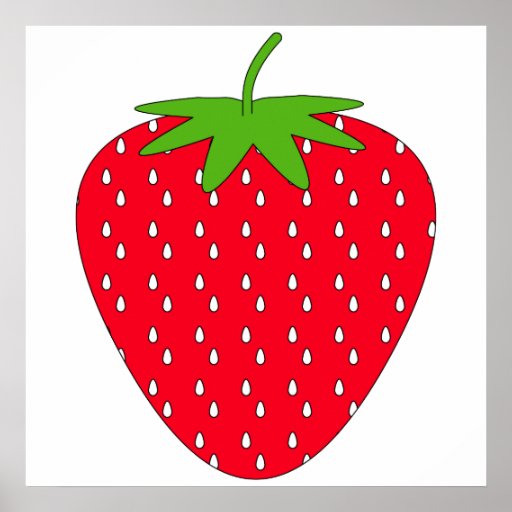 Red Strawberry. Print | Zazzle