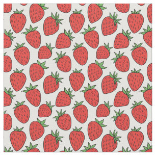  Red Strawberry   Whimsical Fruit-Theme Fabric