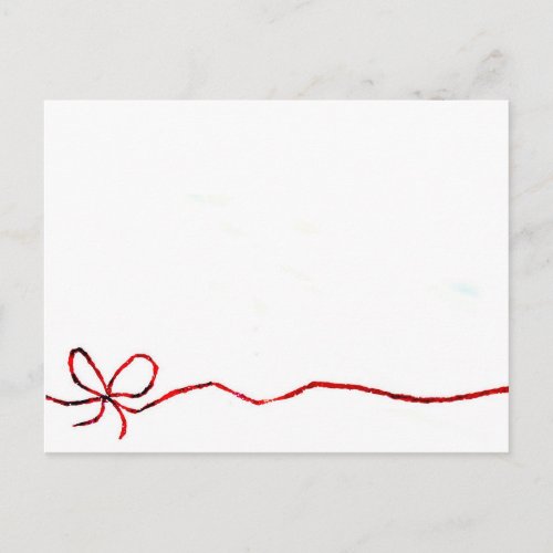 Red String of Fate 2024 Postcard