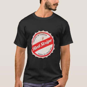 Red Stripe Bottle Cap T-Shirt