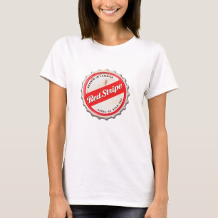 Red Stripe Bottle Cap T-Shirt