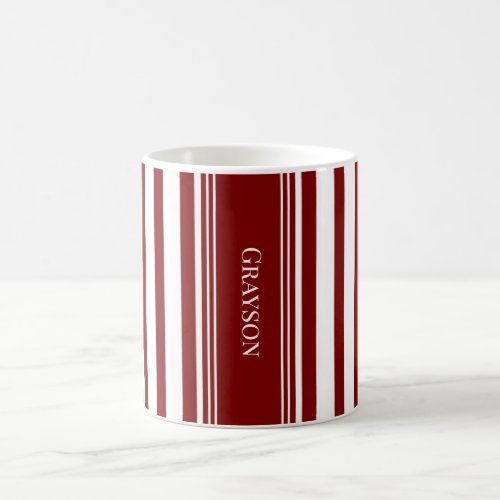 Red Stripe Coffee Mug