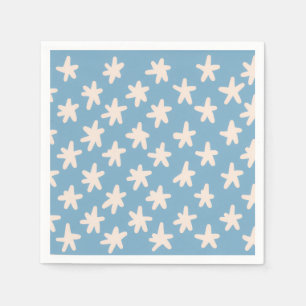 Red Stripe White & Blue Family Stars Barbecue Napkins
