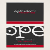Red Stripe with Gray (Front & Back)