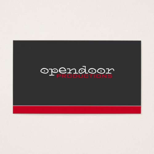 Red Stripe with Gray Business Card Templates