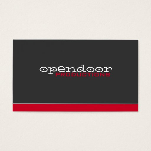 Customizable Red Stripe with Gray Business Card Templates
