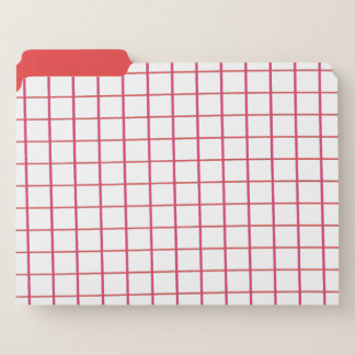 Red-striped backpack file folder