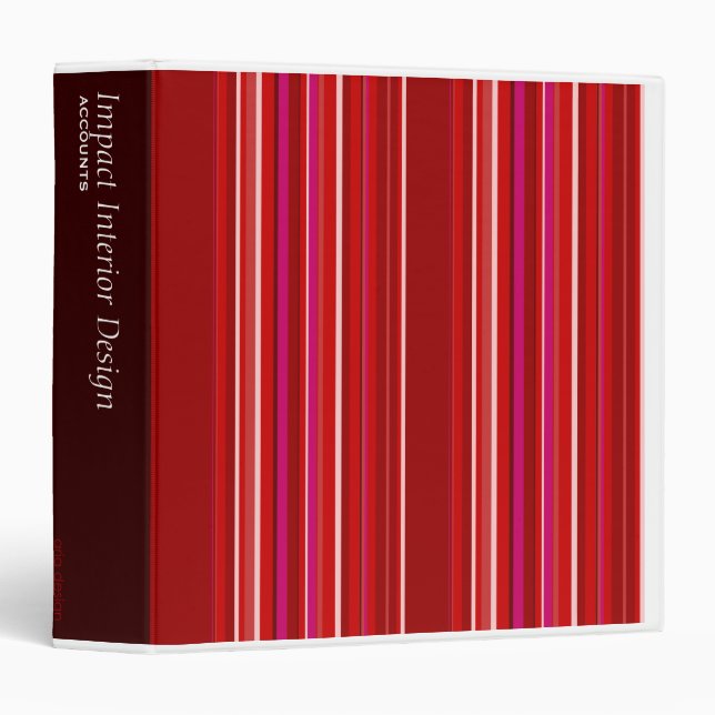 Red Striped Binder (Front/Spine)
