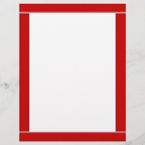 Red Striped Bordered Letterhead