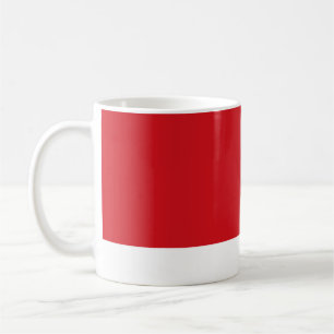 Red striped coffee mug