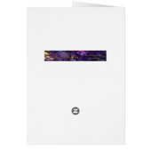 Red Striped Merry Christmas Photo Card (Back)