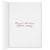Red Striped Merry Christmas Photo Card (Inside (Right))