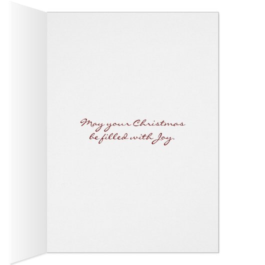 Red Striped Merry Christmas Photo Card (Inside (Right))
