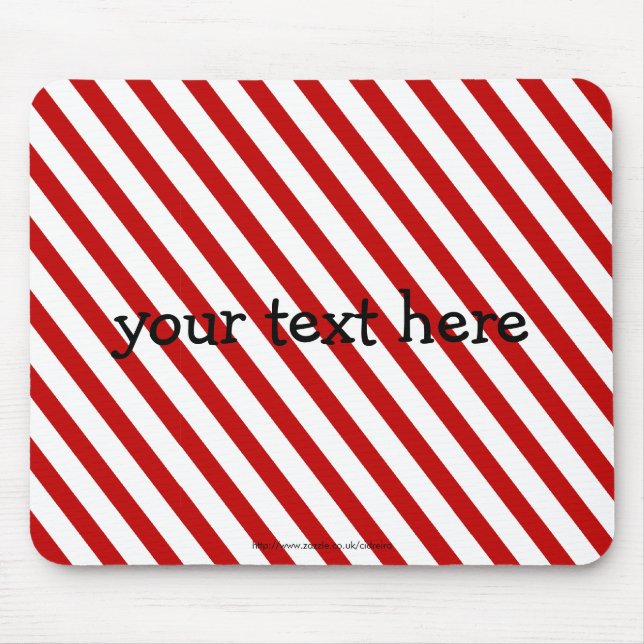 Red Striped Mouse Pad (Front)