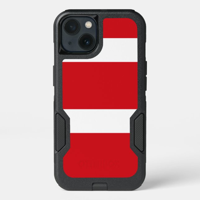 Red striped otterbox iPhone case (Back)