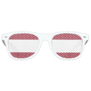 red striped retro sunglasses