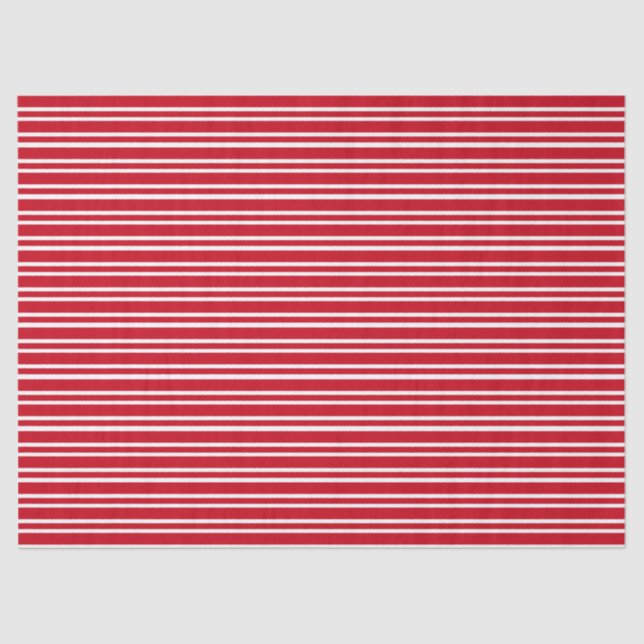 Red Striped Tissue Paper (Front)