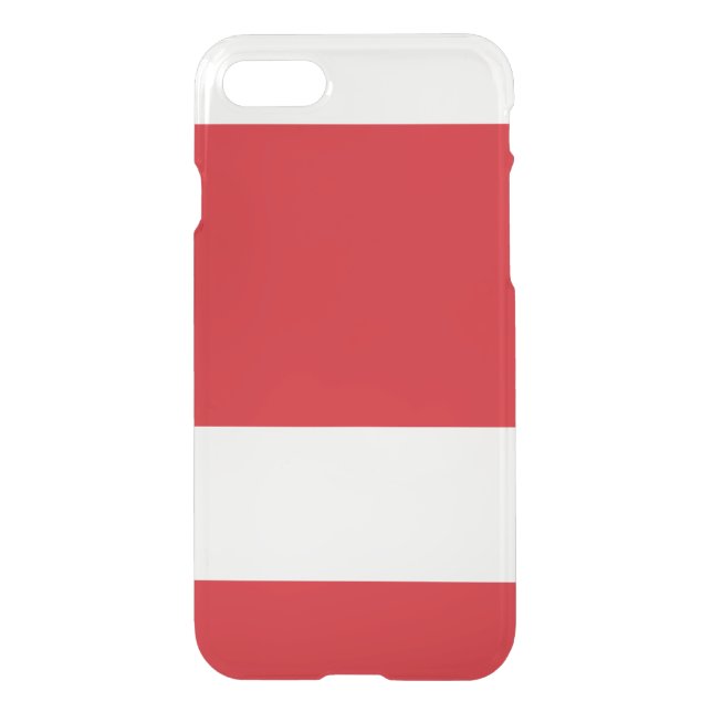 Red striped uncommon iPhone case (Back)