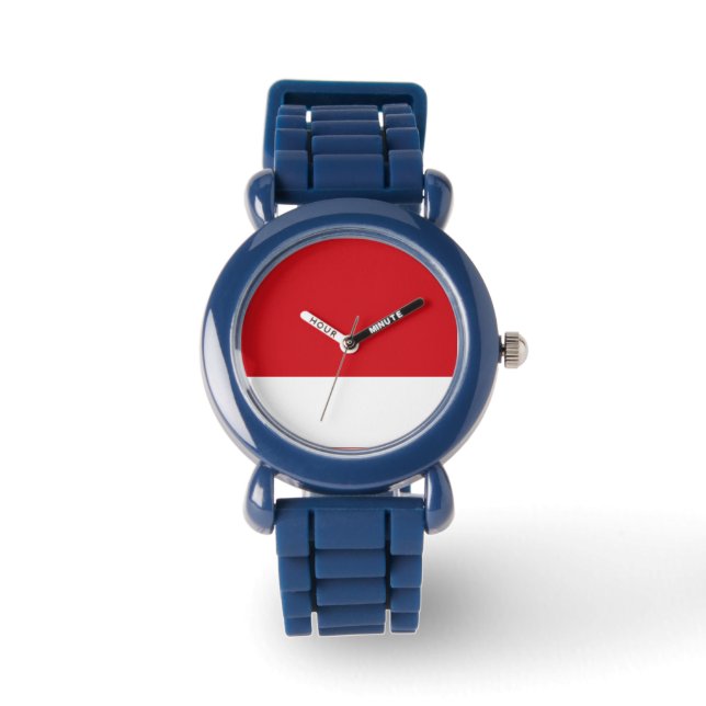 Red striped watch (Front)