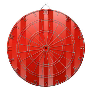 Red Stripes Background Dart Board