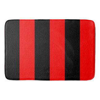 Red Stripes Bath Mat