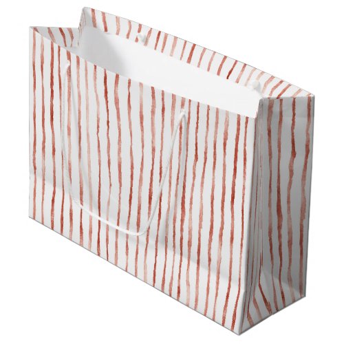 Red Stripes Birthday Large Gift Bag