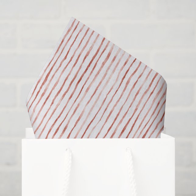 Red Stripes Birthday Tissue Paper (Gift Bag)