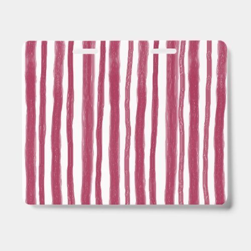 Red Stripes Bordeaux  Badge