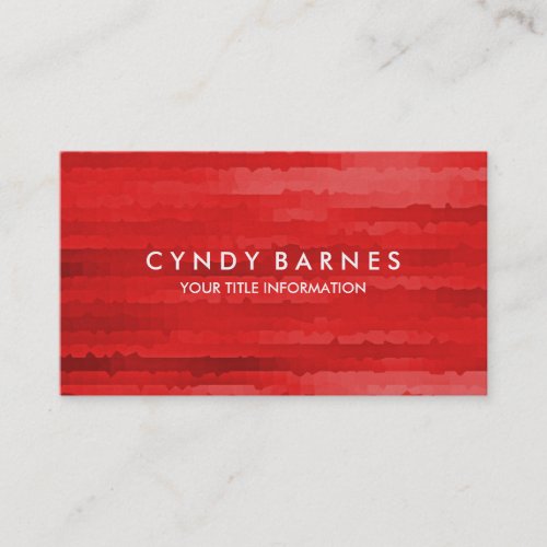 Red Stripes Business Card