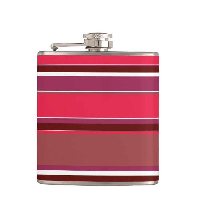Red stripes flask (Front)