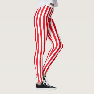 Red Stripes Leggins Leggings